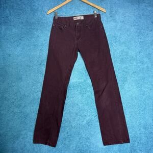 Levi's 511 Women's Jeans Slim Fit Burgundy Sz 14 Reg W27 L 27 Fits 28x27.5